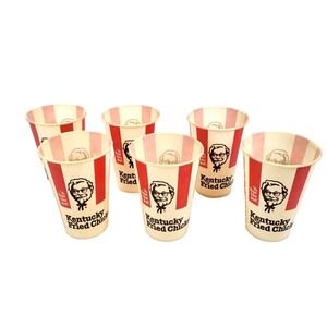 Vintage 1980s KFC Paper Wax Cup | Colonel Sanders Retro Fast Food | Single Cup